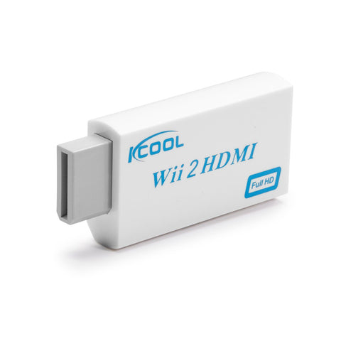 KCOOL Wii to HDMI Converter Output Video Audio Adapter - Supports All Wii Display Modes (NTSC 480I, 480P,PAL 576I), Best Compatibility and Stability