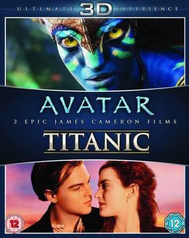 James Cameron Films Avatar/Titanic 3D [Blu-ray]