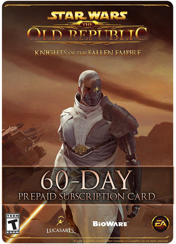 Star Wars: The Old Republic - 60 Day Prepaid Subscription Game Time Card [Online Game Code]