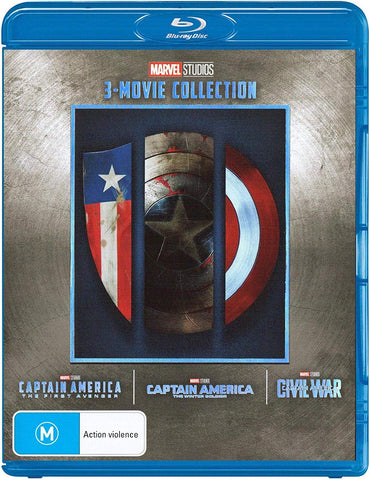 Captain America Trilogy Set Collection First Avenger/Winter Soldier/Civil War