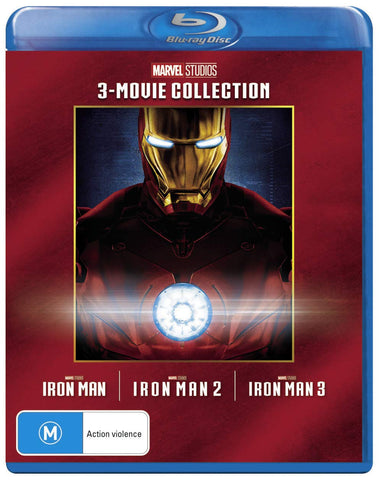 Iron Man Trilogy Box Set Collection Iron Man/Iron Man 2/Iron Man 3 Blu-ray