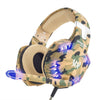 Image of VersionTech Stereo Gaming Headset for PS4 Xbox One, Professional 3.5mm Over Ear Headphones with Mic and Volume Control, Stunning LED Lights for Laptop PC Mac iPad and Smart Phones -Camouflage