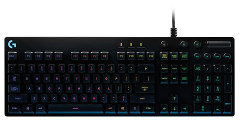 Logitech G810 Orion Spectrum RGB Mechanical Gaming Keyboard – Easy-Access Media Control, Backlit Multicolor LED, Romer-G Mechanical Key Switches