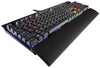 Image of CORSAIR K70 LUX RGB RAPIDFIRE Mechanical Gaming Keyboard - USB Passthrough & Media Controls - Fastest & Linear - Cherry MX Speed - RGB LED Backlit