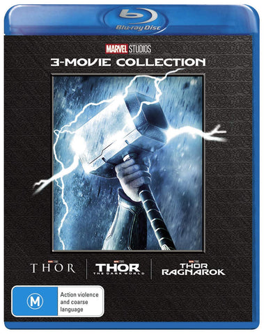 Thor Trilogy Box Set Collection Thor/The Dark World/Ragnarok Blu-ray