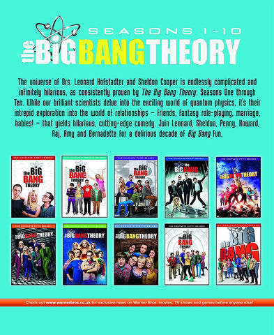 The Big Bang Theory Blu Ray Seasons 1 - 10 Box Set Season 1 2 3 4 5 6 7 8 9 10 Collection