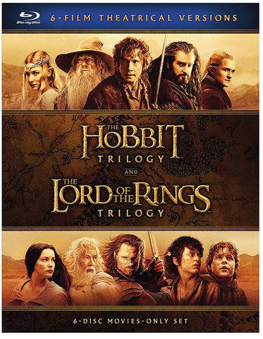 Middle Earth: The Hobbit Trilogy and The Lord of the Rings Trilogy (Blu-Ray)