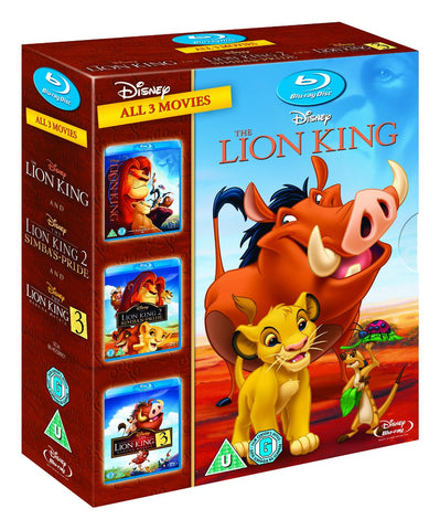 The Lion King Trilogy 1-3 [Blu-ray] 1 2 3 Box Set