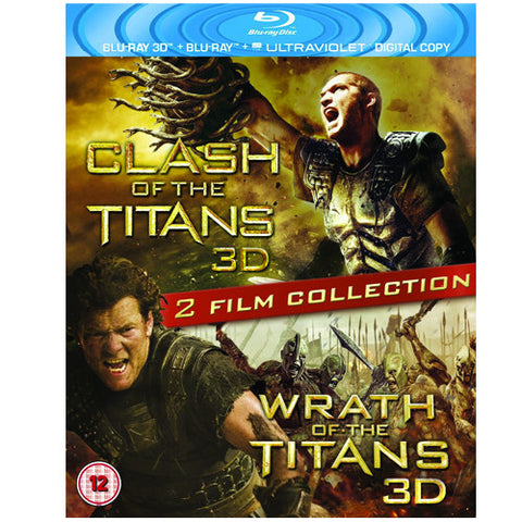 Clash of the Titans 3D AND Wrath of the Titans 3D TWO PACK 3D BLU RAY