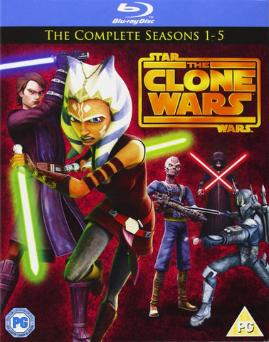 Star Wars Clone Wars: 1-5 Box Set (Blu-Ray) Collection
