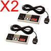Image of Classic Nintendo NES Controllers (2 PACK) 8 BIT System Console Control Pad