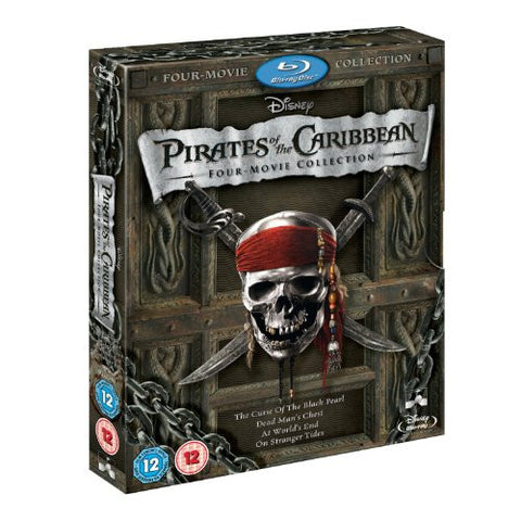 Pirates of Caribbean Blu Ray 1 – 4 Quadrilogy