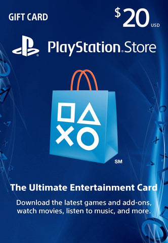 $20 PlayStation Store Gift Card PS4/PS3/PS VITA