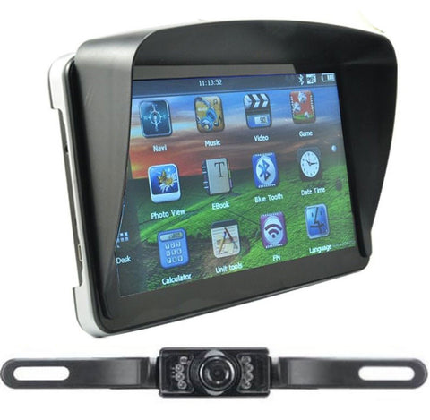 Wired GPS Navigation & Reverse Backup Camera For Trucks & SUV's